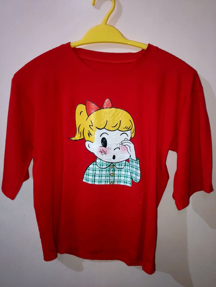 Cute Cartoon Girl Tshirt
