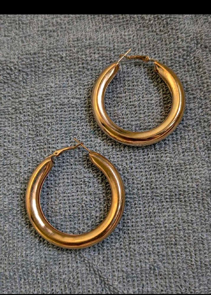 Golden Chunky Hoops