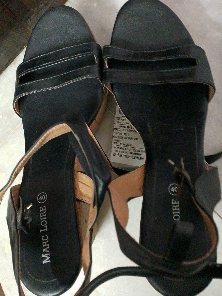 Black Ankle Strap Heels