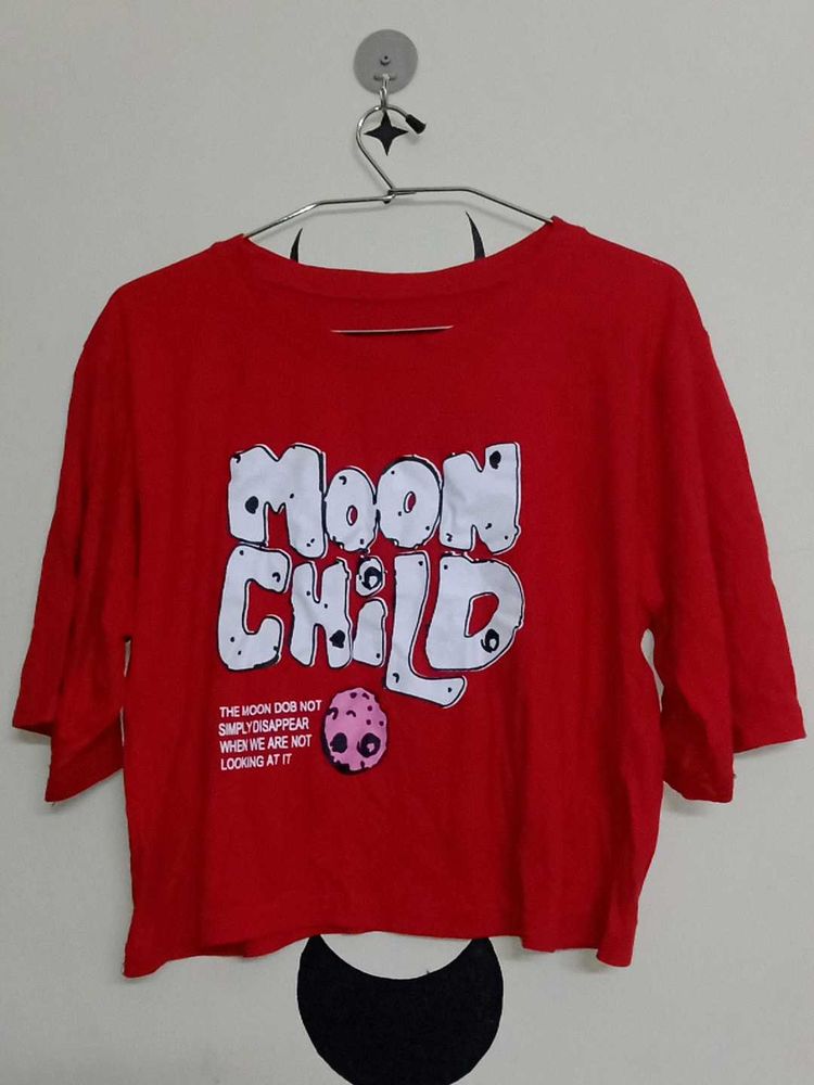 Red Crop Tshirt