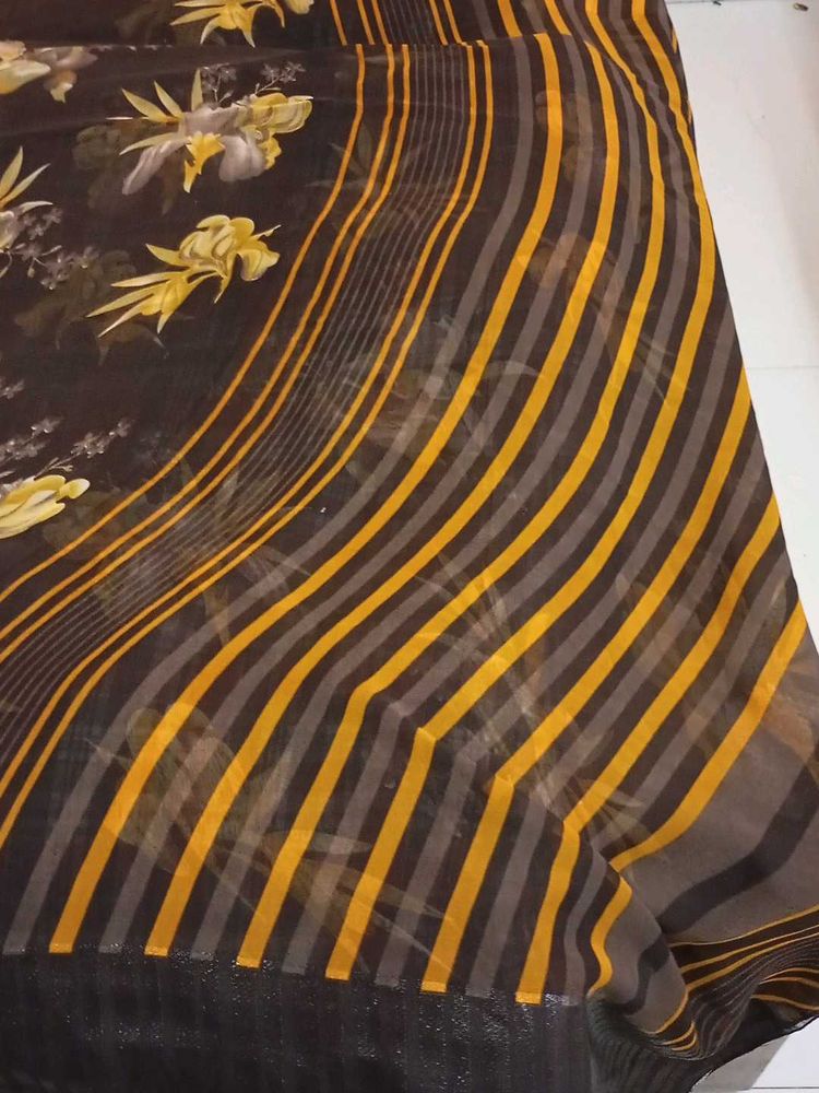 Pure Chiffon Georgette Saree