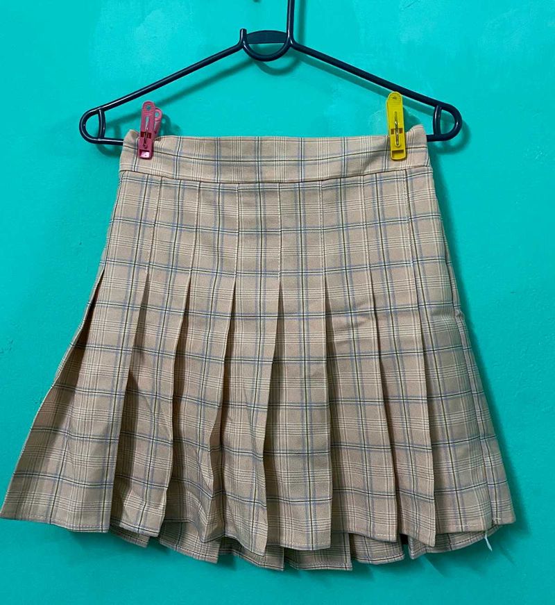 Pleated Mini Skirt