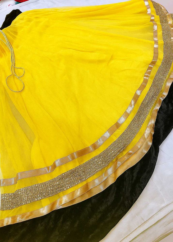 Yellow Ethnic Skirt