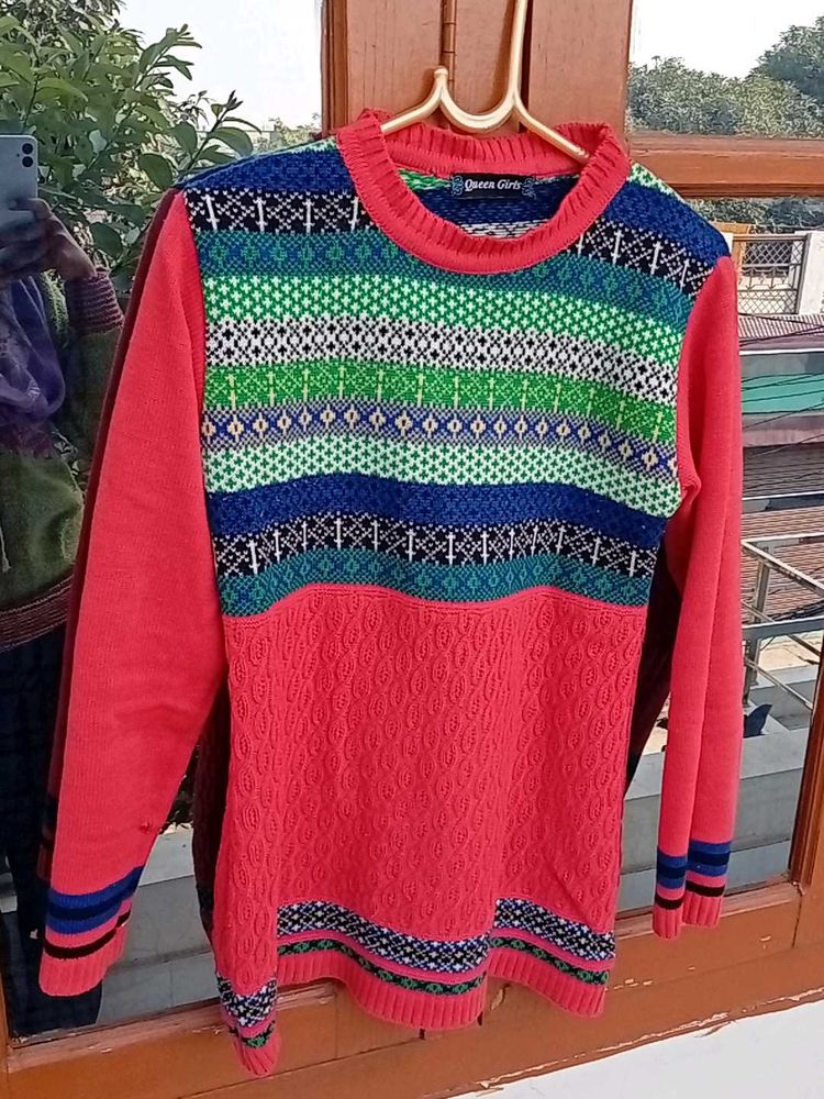 Colorful Knit Sweater