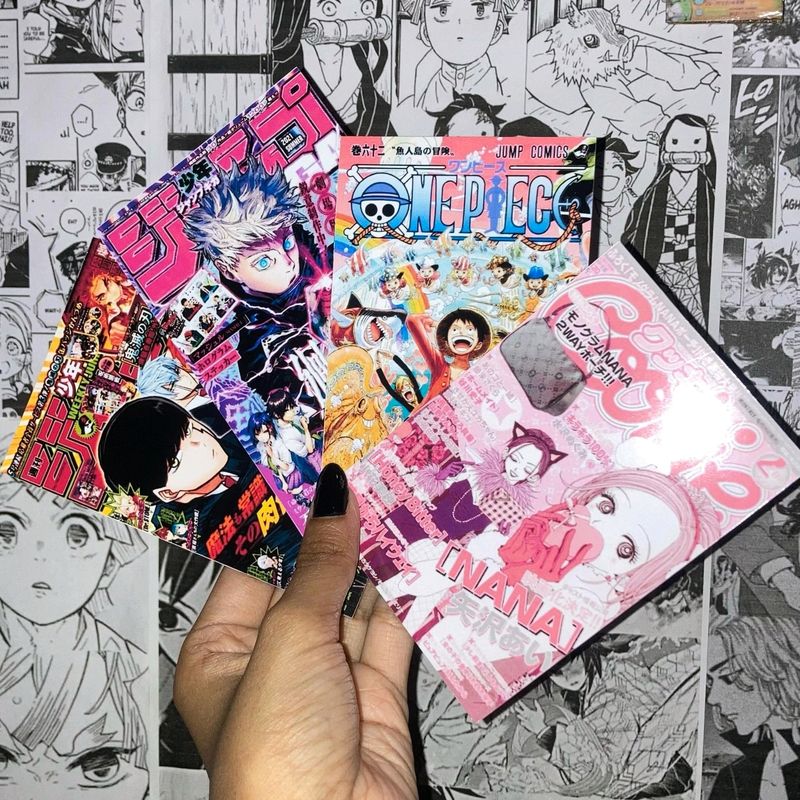 Set Of 4 Mini Anime Poster Cards