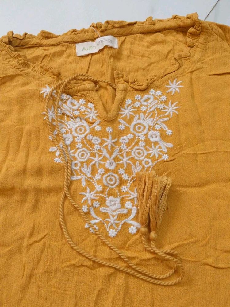 Boho Embroidered Top