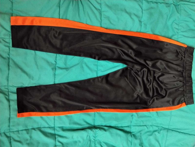 Orange Striped Track Pants