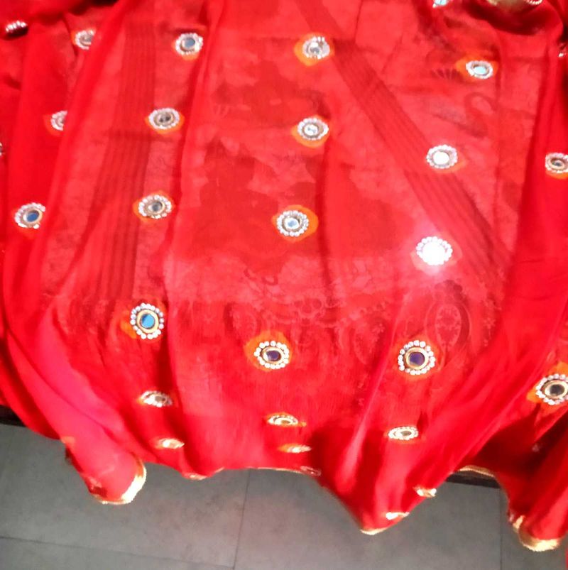 Red saree