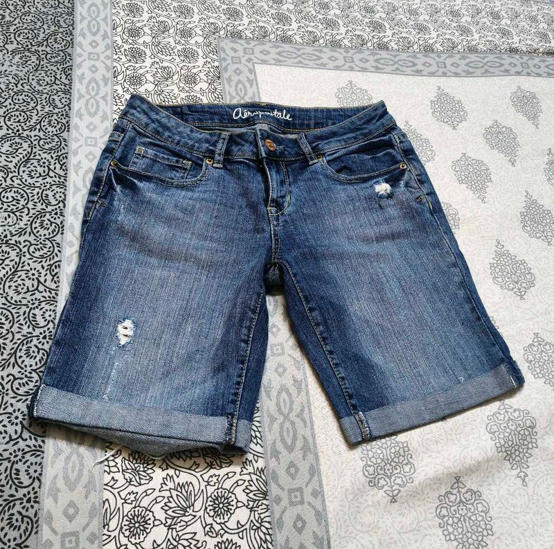 Aeropostale Brand Women Casual Denim Shorts