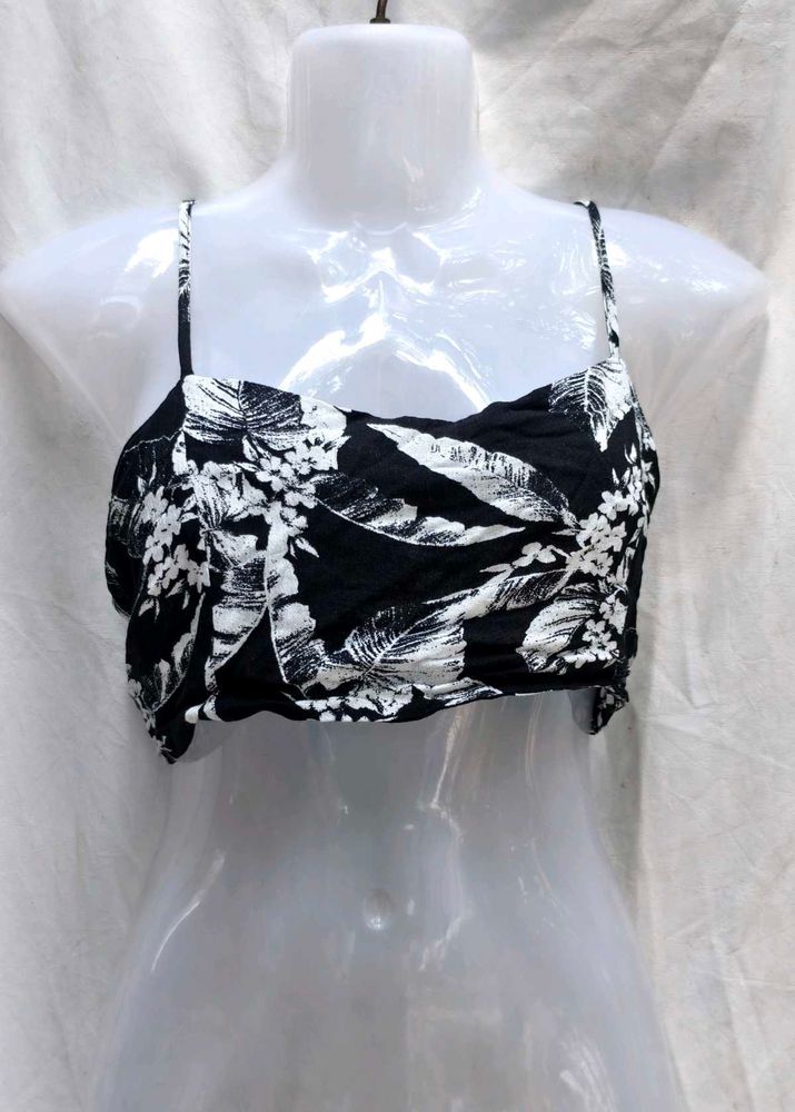 Floral Print Crop Top