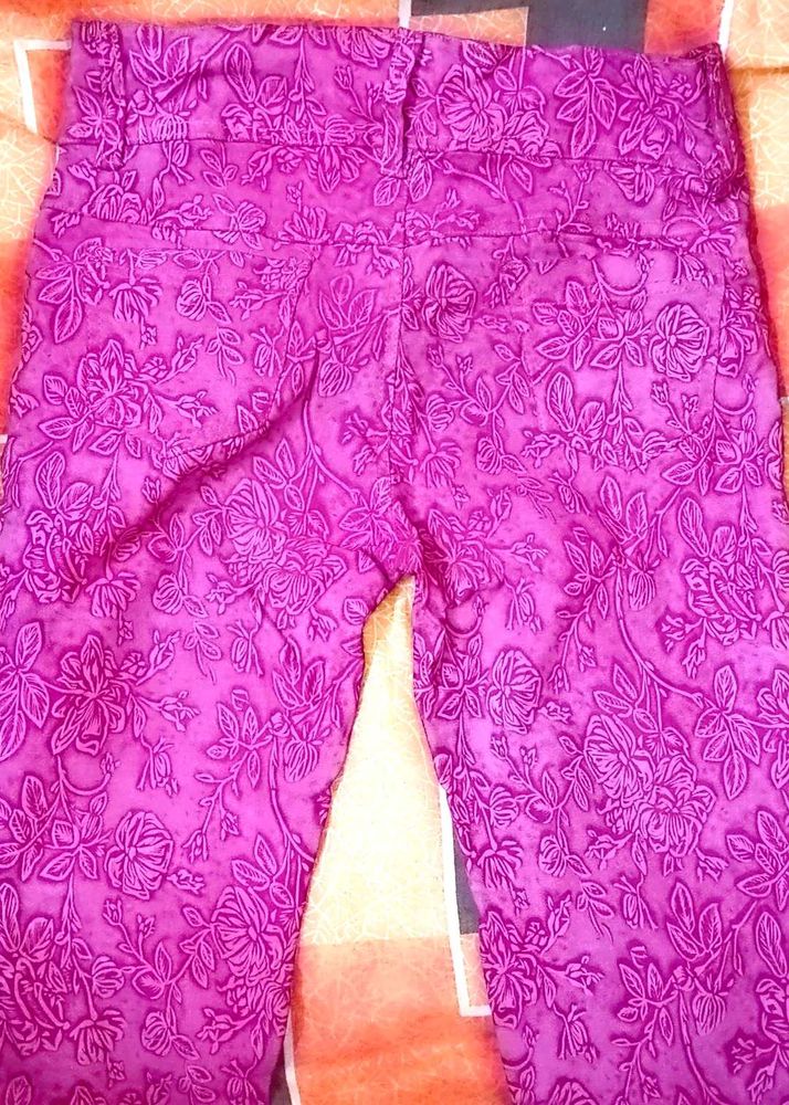 Rose Pink Jeans With Flower Detailing 🌟✨