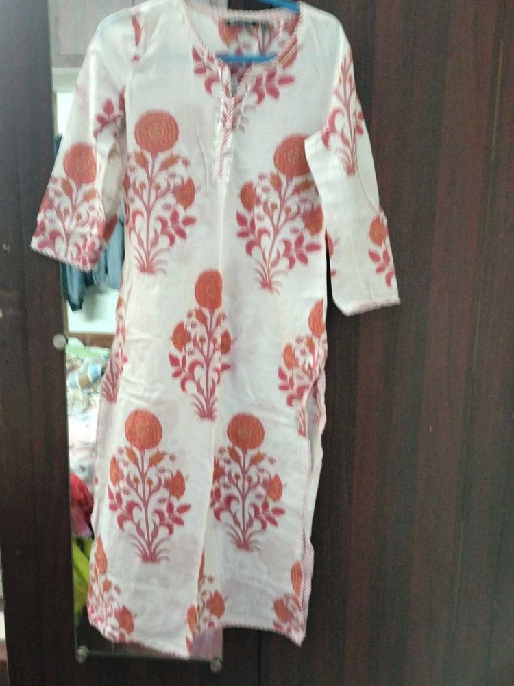 Floral Print Kurta