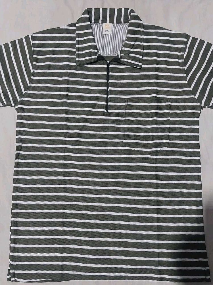 Half Jiper Collar Tshirts