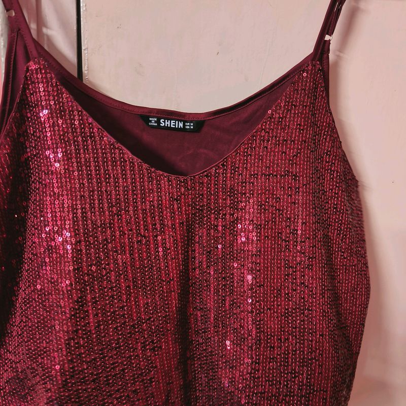 Shein Sequins Partywear Top