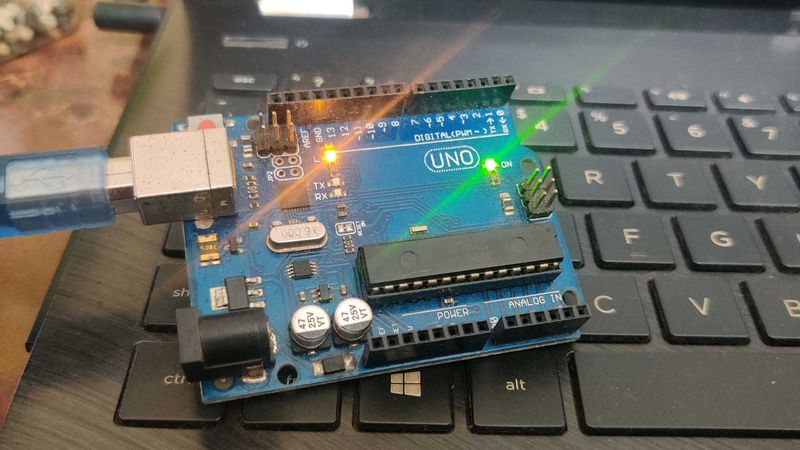 Arduino Uno With It&#39;s Cable 🦆