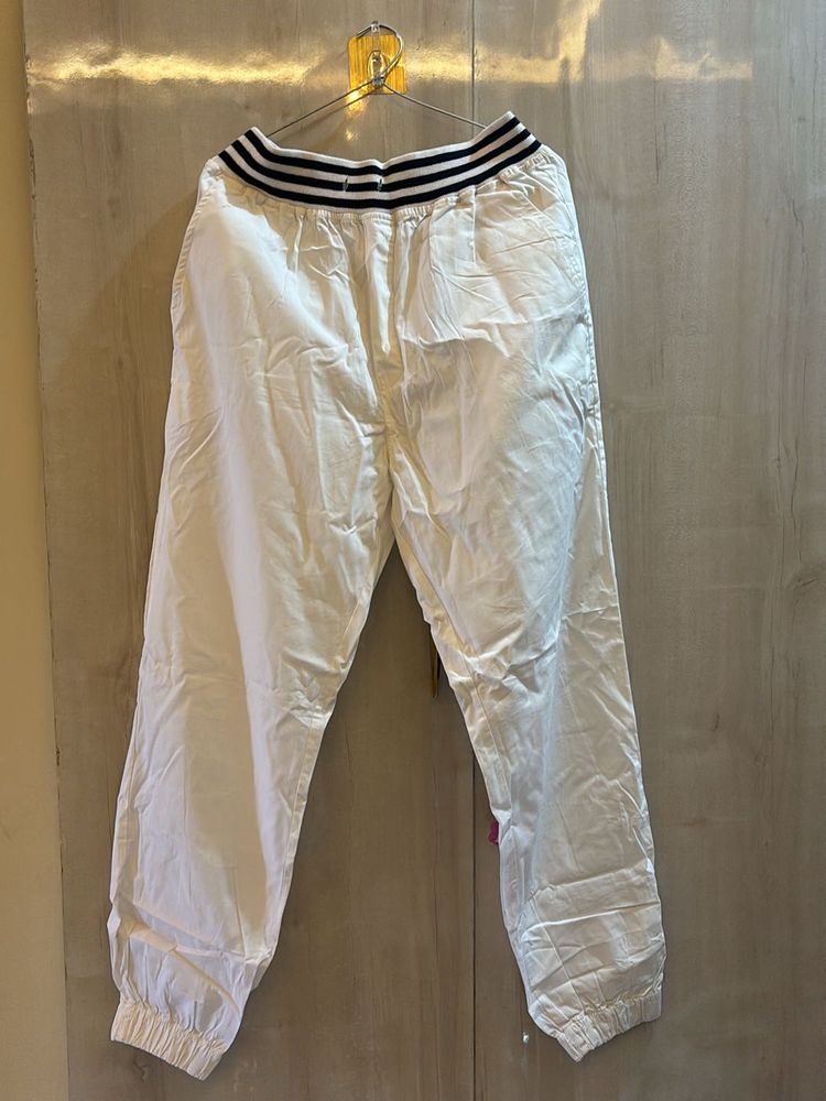 White Joggers