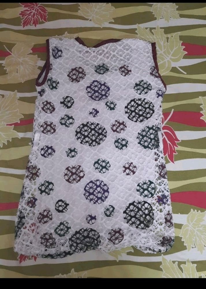 Women Stretchable Netted Top XS Size