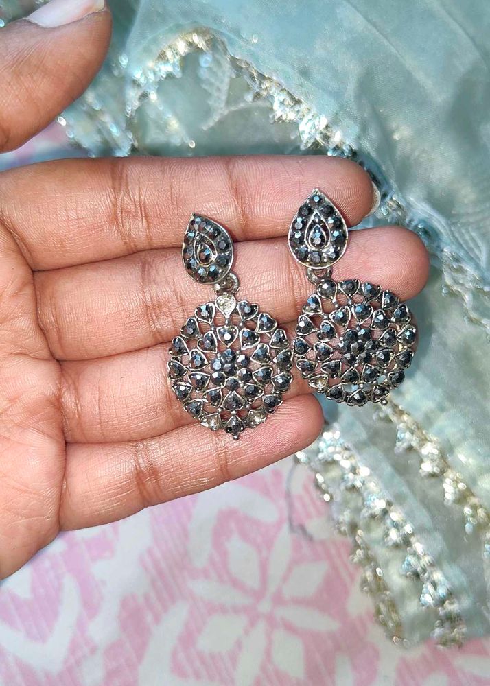 Elegant Stone Studded Earrings