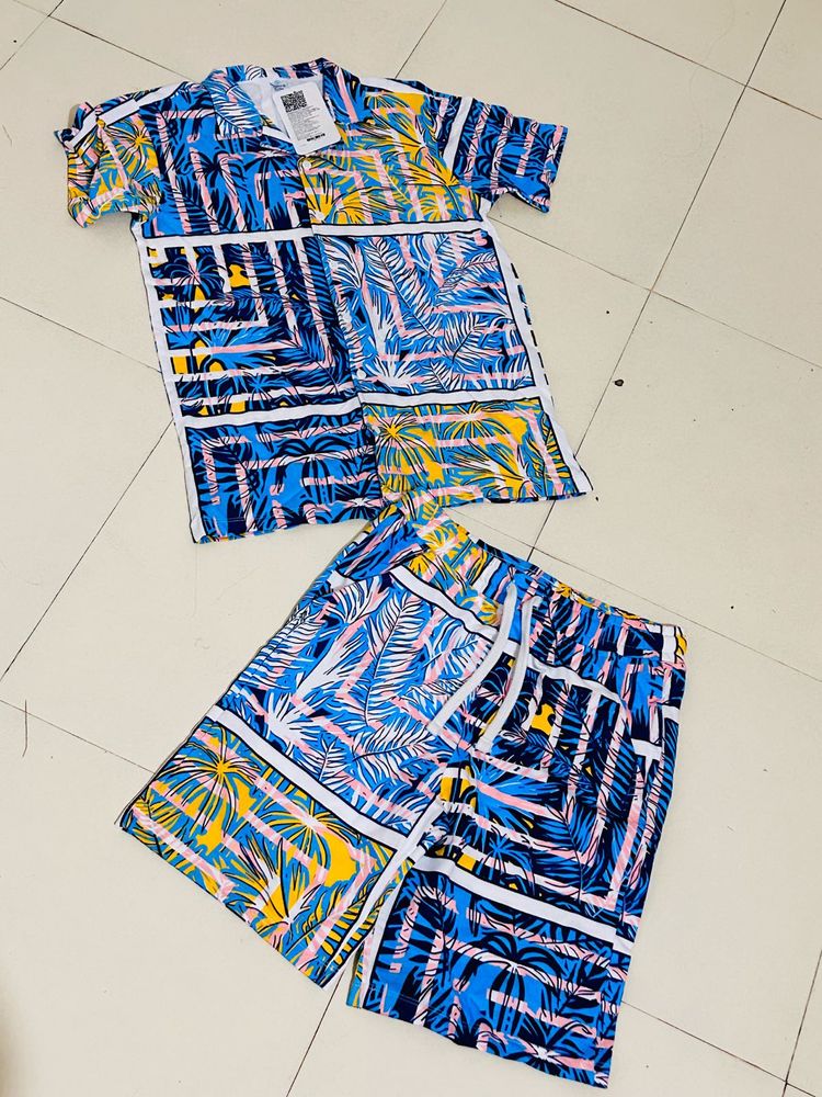 Tropical Print Matching Set Boy 10-11 Year