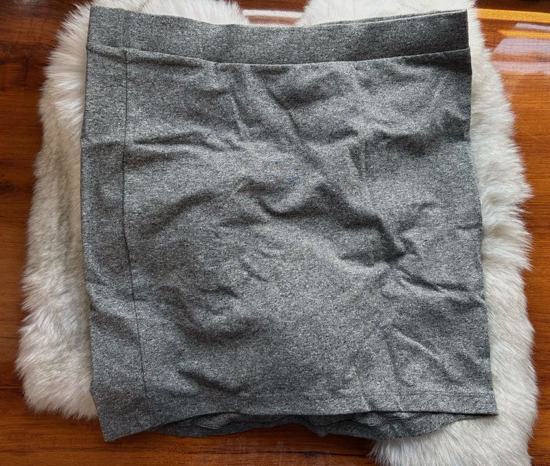 Gray Mini Skirt