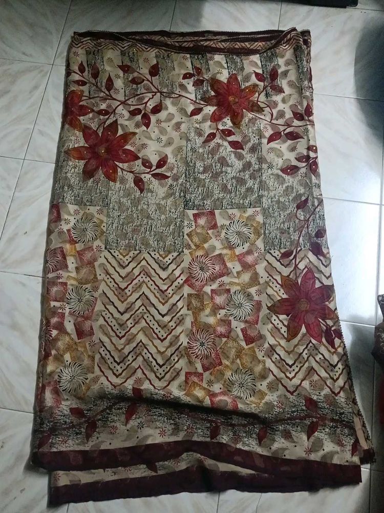 Floral design saree