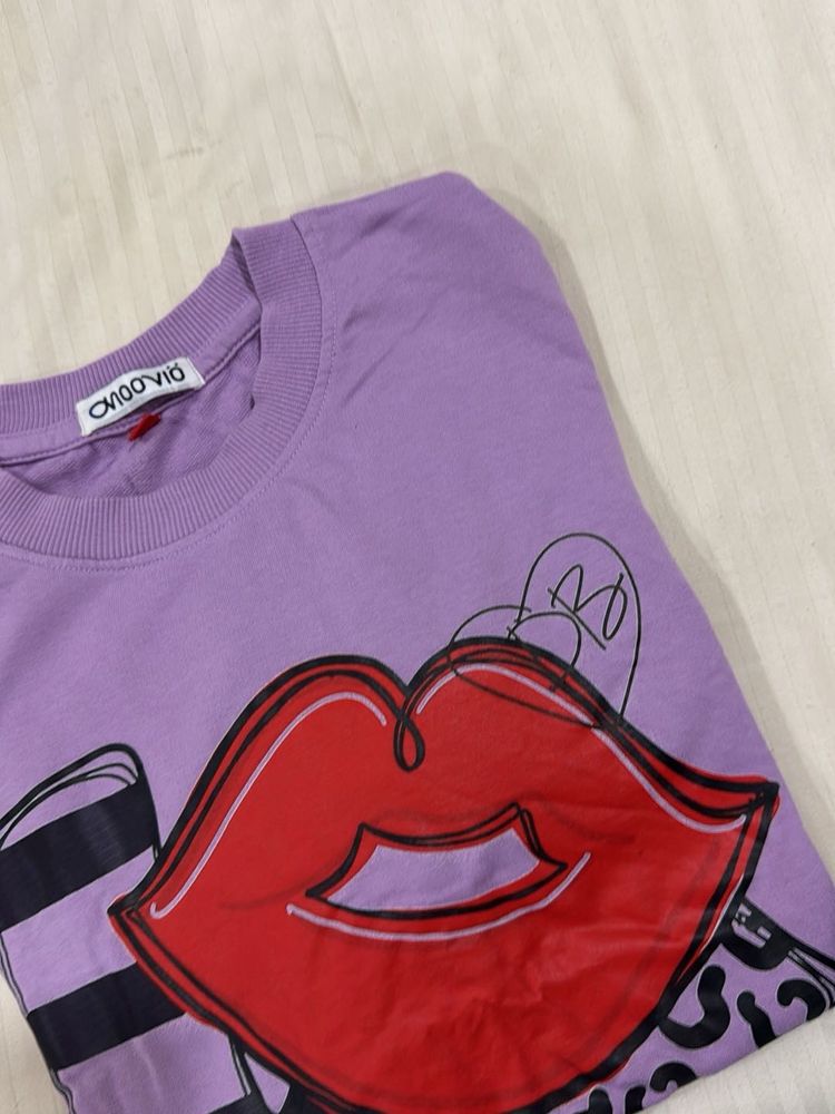 Graphic Purple tee