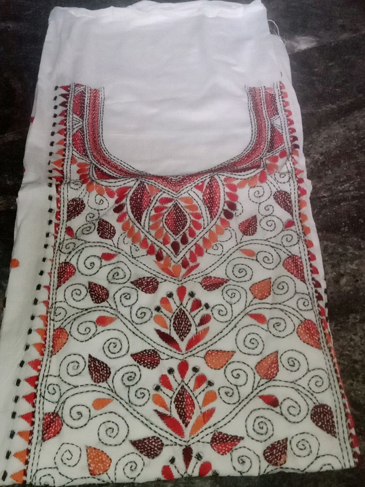 White Chikankari Kurti Piece... 🤍🤍🤍🤍