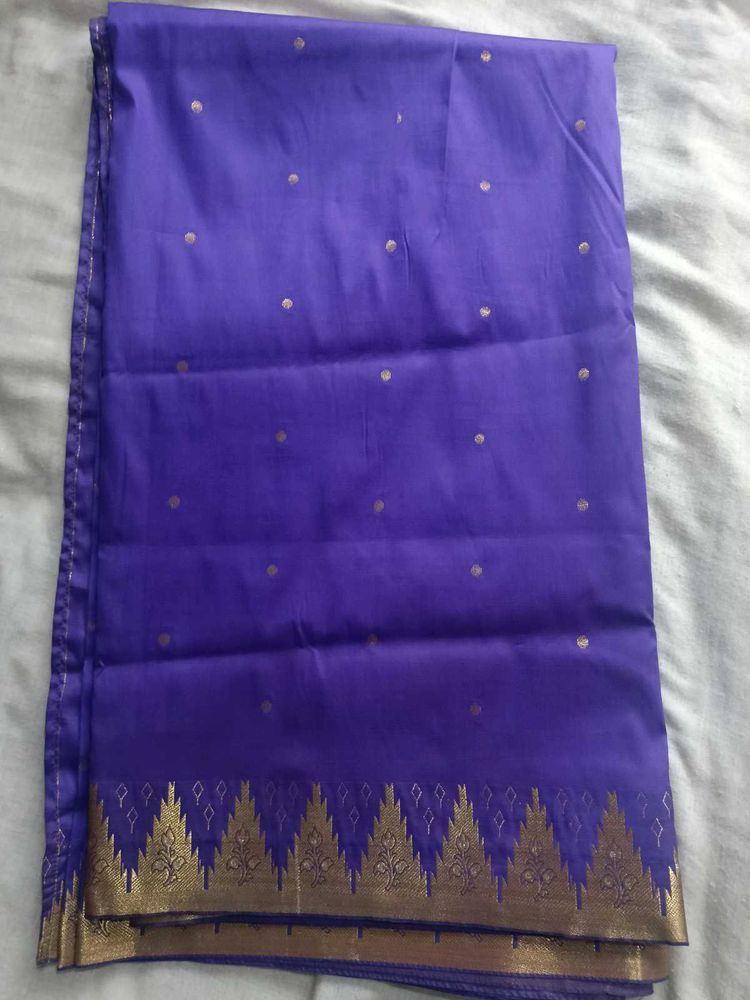 Purple Silk Saree