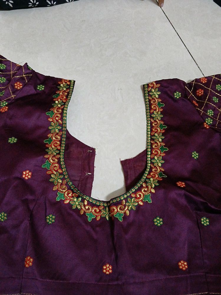 Machine Work Ready Made Blouse New