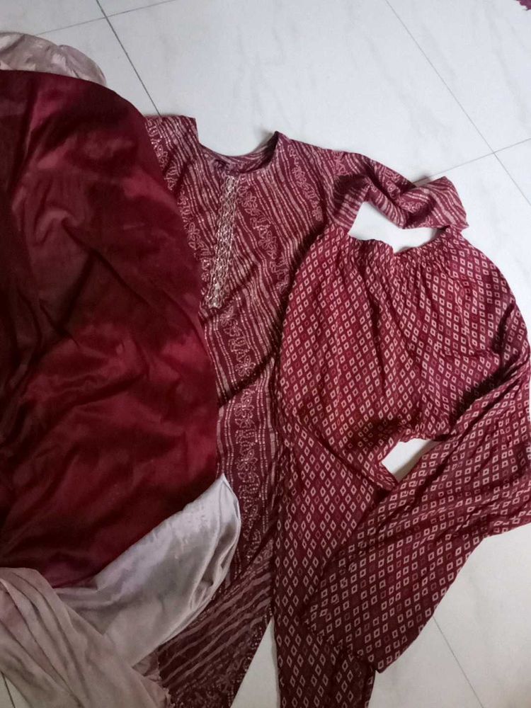 Kurta Set With Beautiful Dupatta