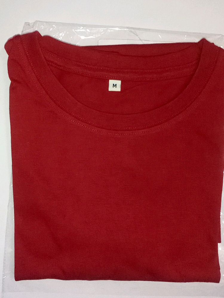 Men&#39;s Premium Solid Brick Red  T-shirt