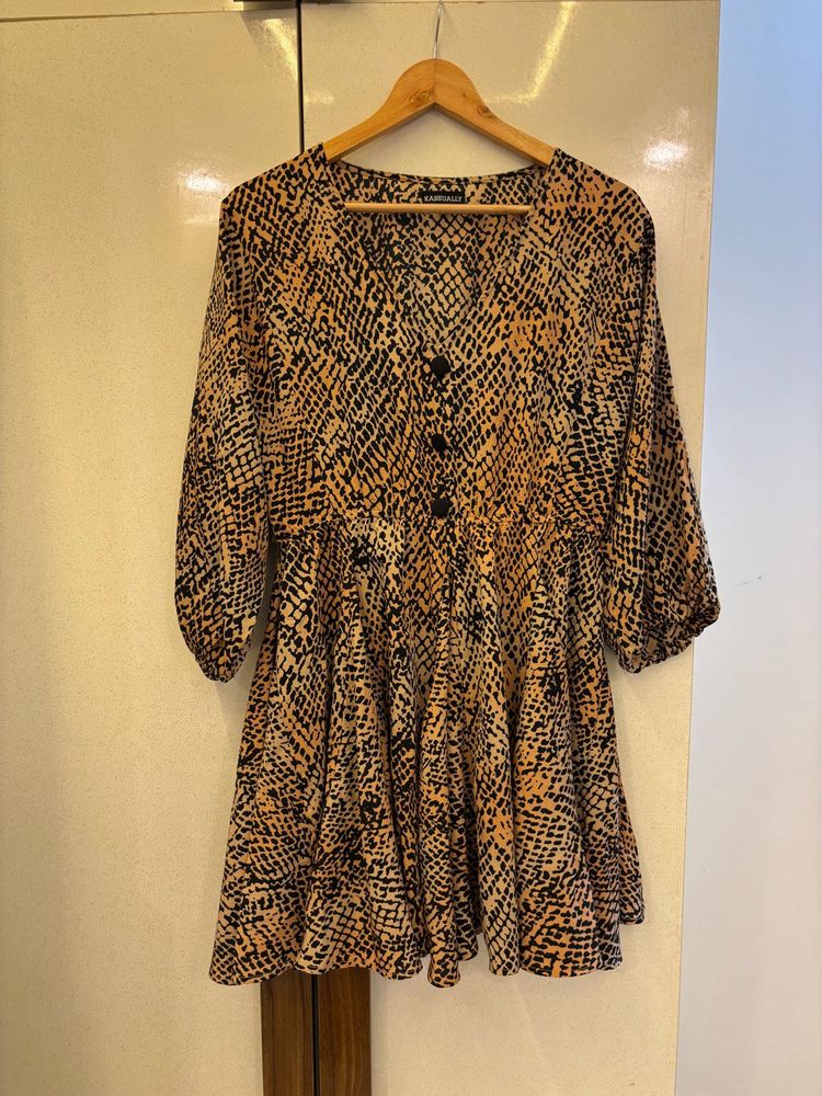 Printed Mini Dress
