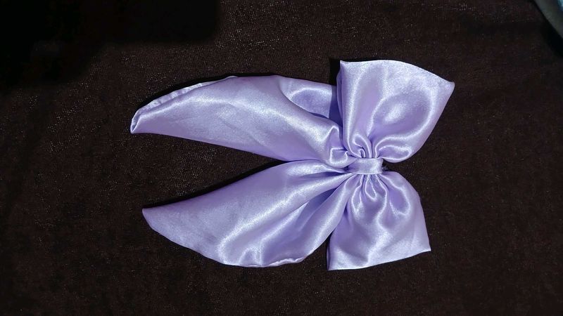 Lilac Satin Bow