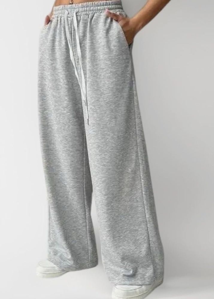 Grey Wide Leg Lounge Pants [UNISEX]