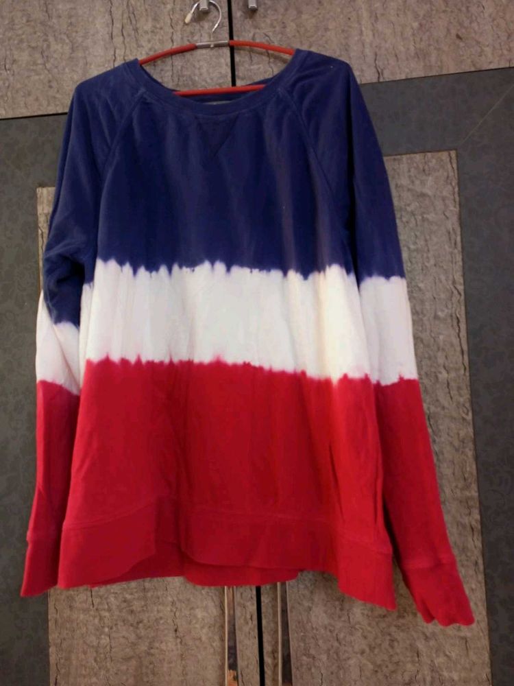 Striped Long Sleeve Warm Top/Sweatshirt