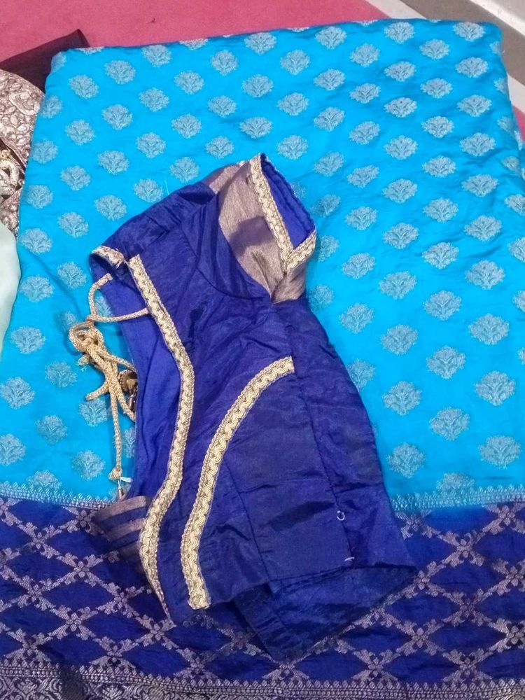 Sky Blue Saree