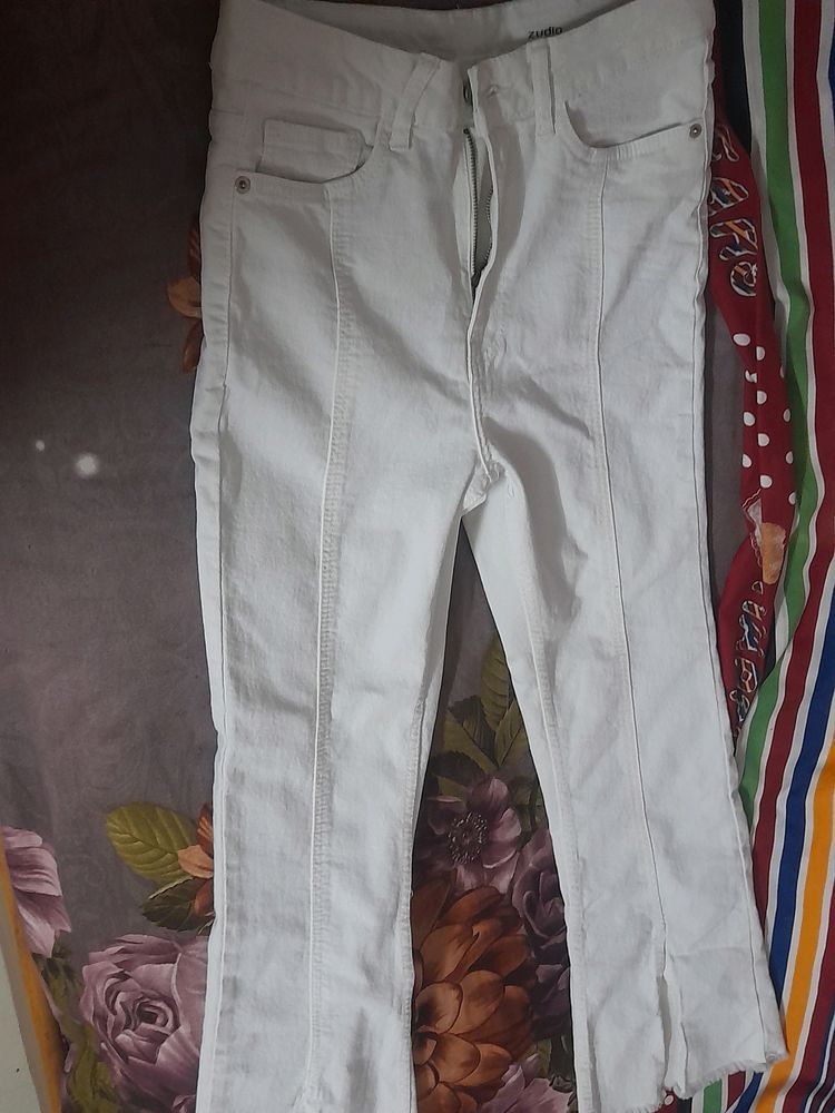 Zudio White Jeans
