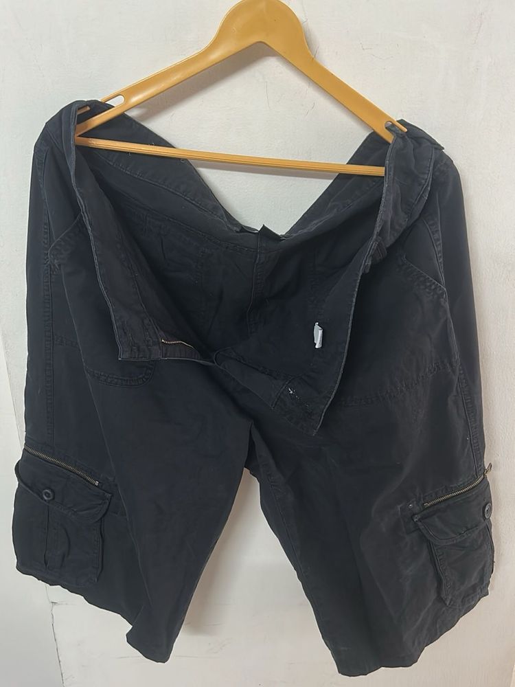 Black Cargo Shorts