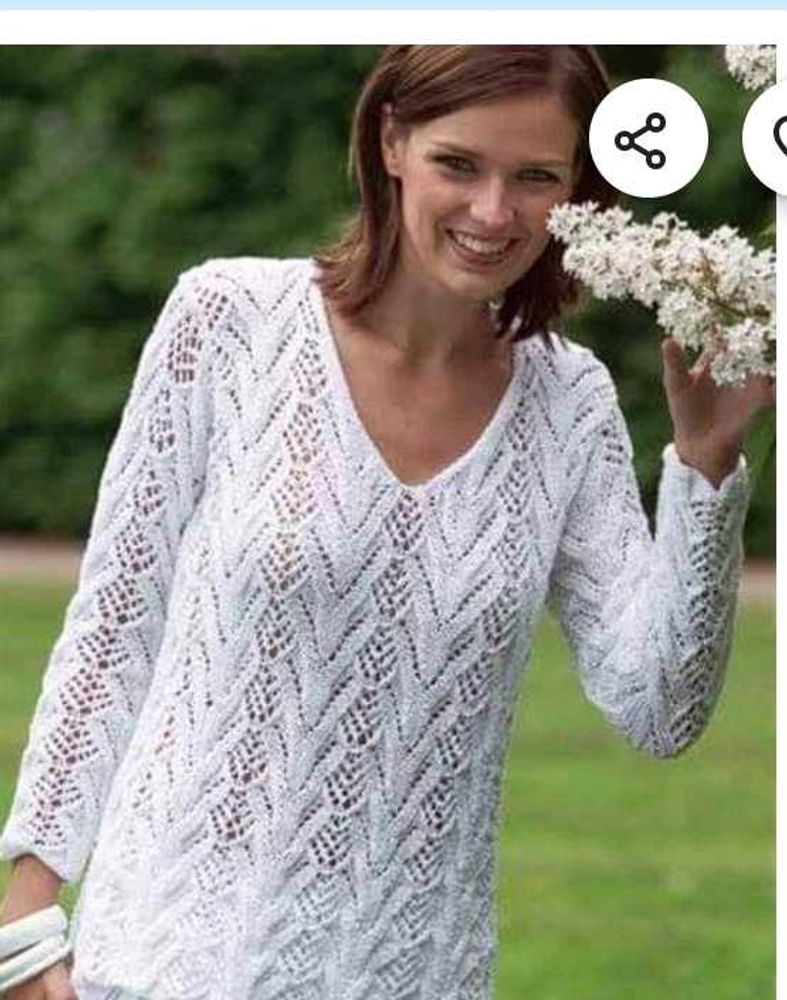 Korean White Knit Sweater Top