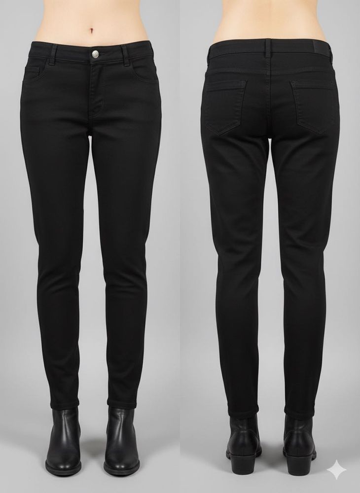 New Denim Jeans Slim Fit Black Pants