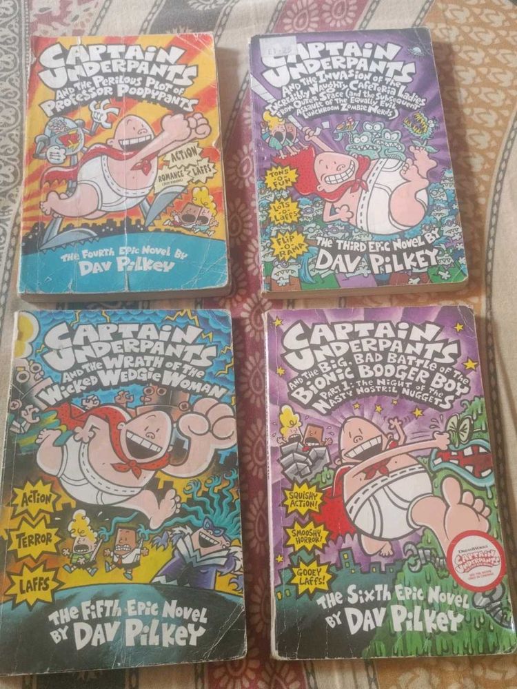 Captain Underpants Books (x4)