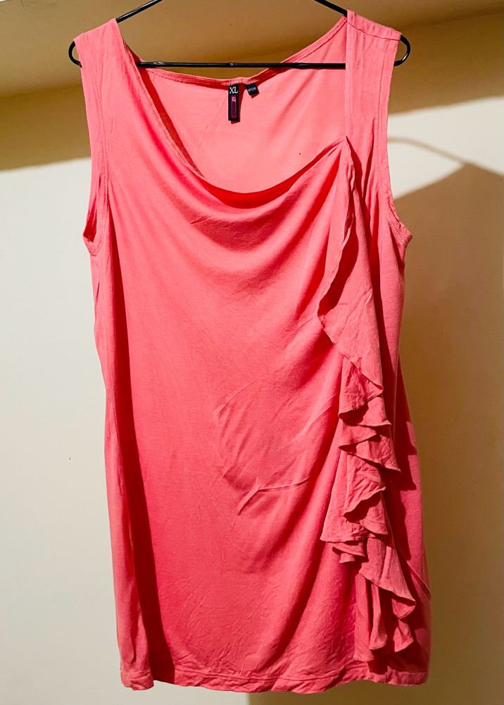 Cowl Neck Sleeveless Top
