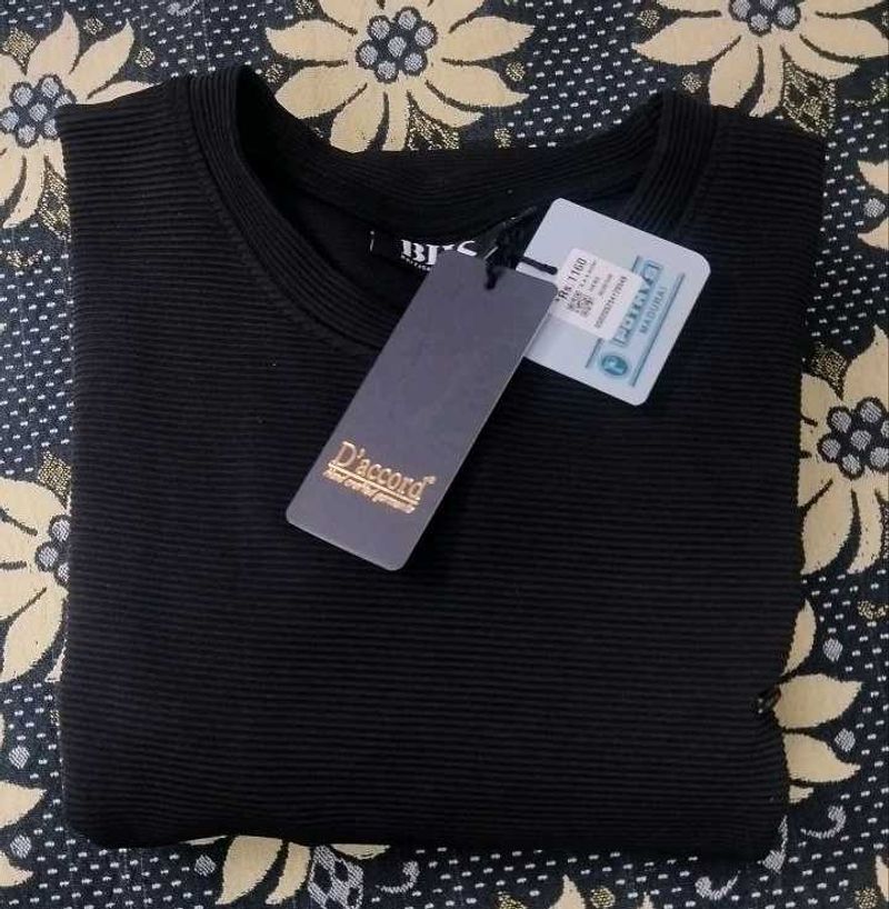 Most Premium Limtd Edition Black Ribbed Sweatshirt