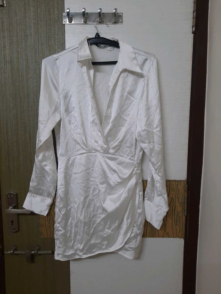 Shirt Satin dress