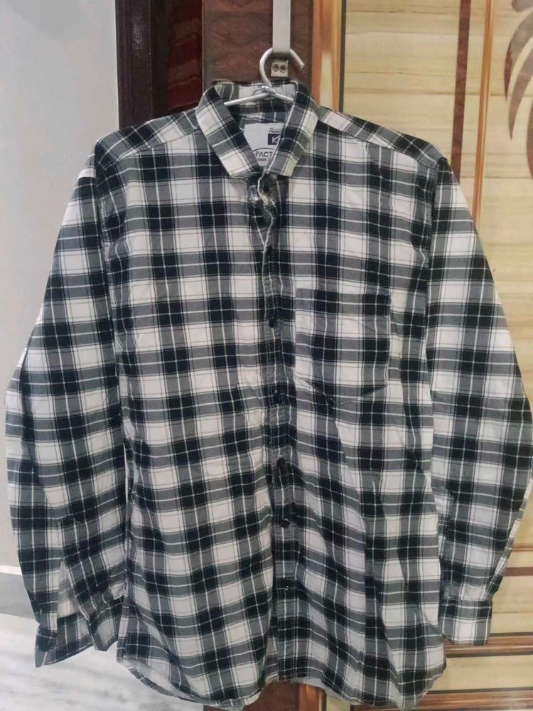Checked Casual Shirt M