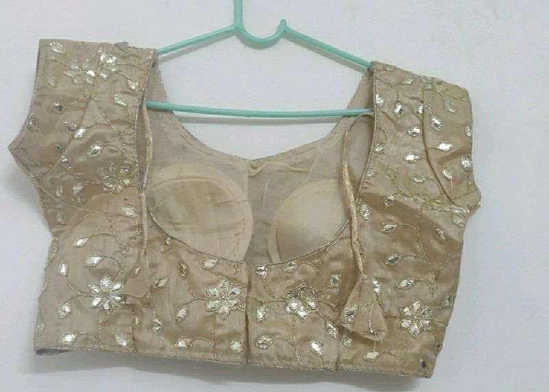 Beautiful Golden Fully Work Blouse