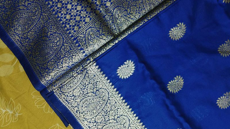 Elegant Blue Banarasi Saree