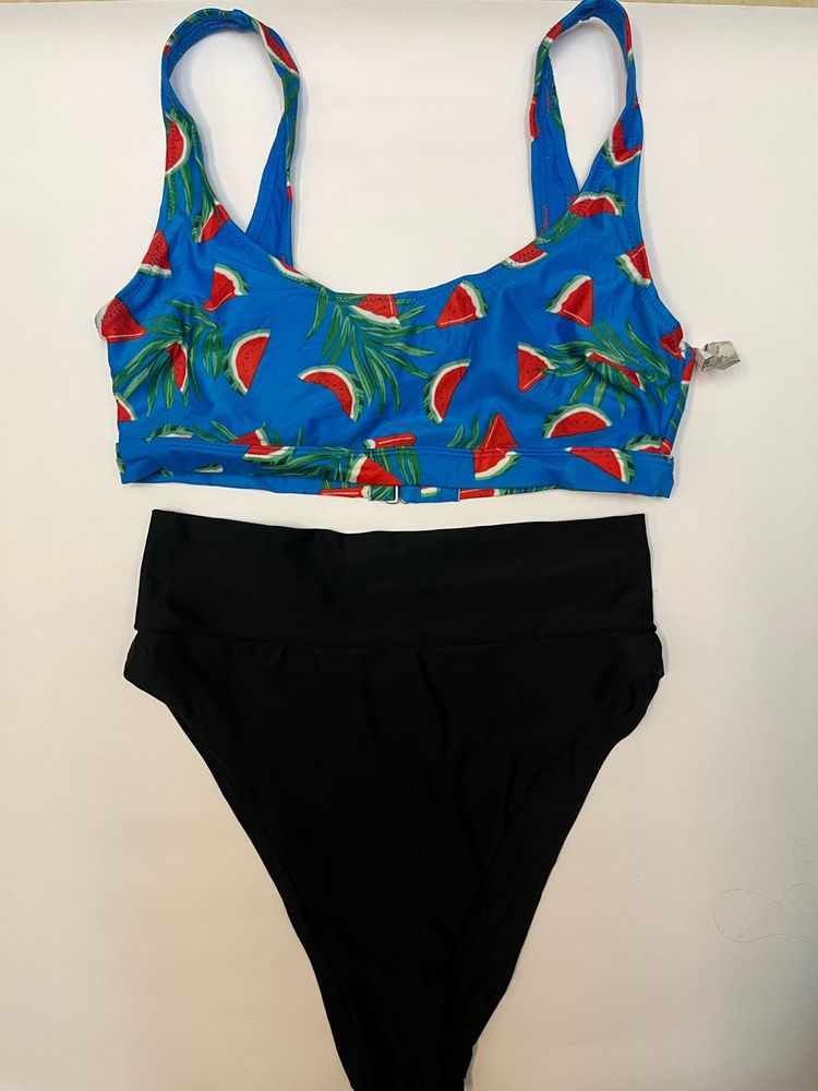 Watermelon Print Bikini Set