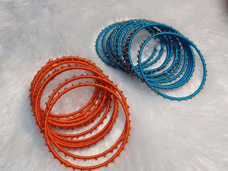 Colorful Beaded Bangles