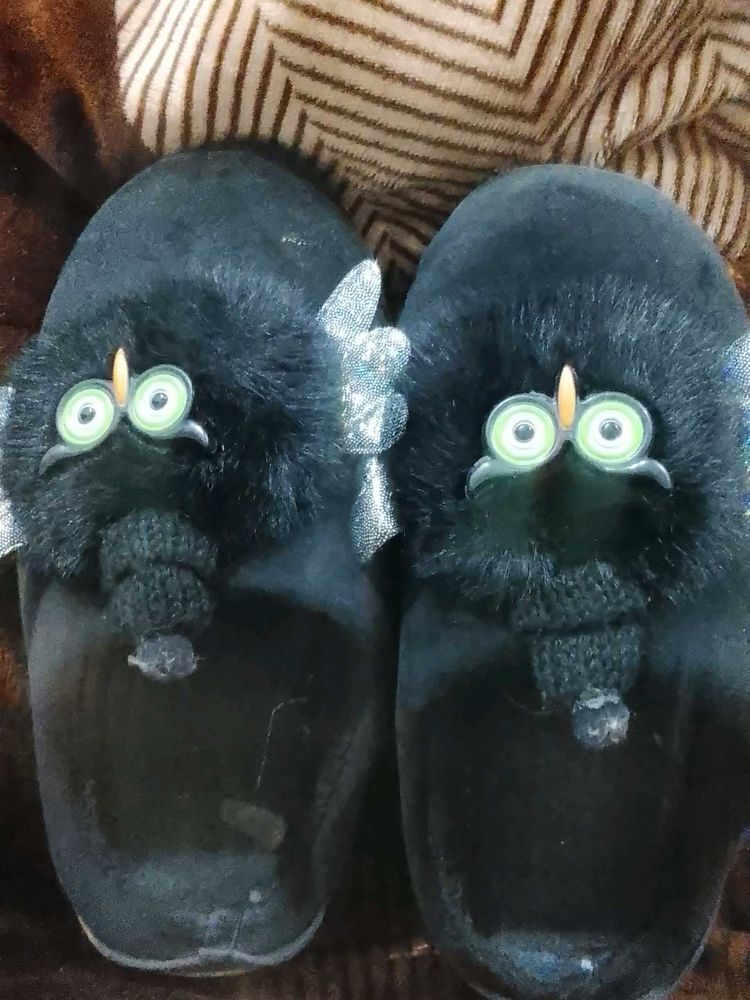 Fun Furry Monster Slippers